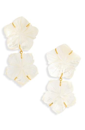 Women's Lizzie Fortunato Paper White Reflection Earrings