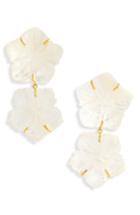 Women's Lizzie Fortunato Paper White Reflection Earrings