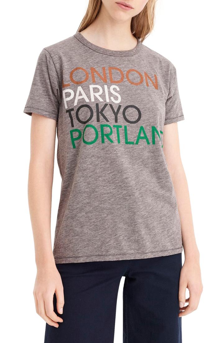Women's J.crew London, Paris, Tokyo, Portland Tee