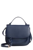 Sole Society Faux Leather Crossbody Bag - Blue