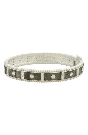 Women's Freida Rothman Industrial Finish Bezel Bar Cuff Bracelet