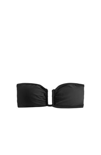 Women's J.crew Underwire Bandeau Bikini Top - Black