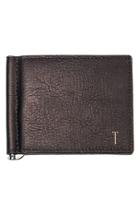 Men's Cathy's Concepts Monogram Leather Wallet & Money Clip - Metallic