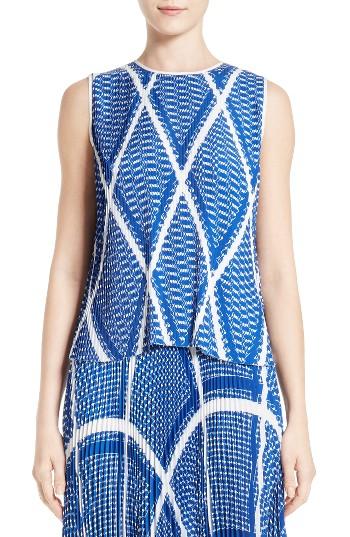 Women's Msgm Print Pleated Top
