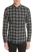 Men's Ps Paul Smith Check Sport Shirt - Black