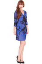 Women's Olian 'katherine' Maternity Wrap Dress - Blue