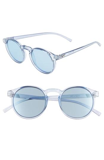 Women's Le Specs Teen Spirit Deaux 50mm Round Sunglasses - Chambray