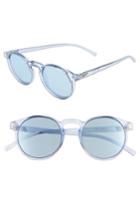 Women's Le Specs Teen Spirit Deaux 50mm Round Sunglasses - Chambray