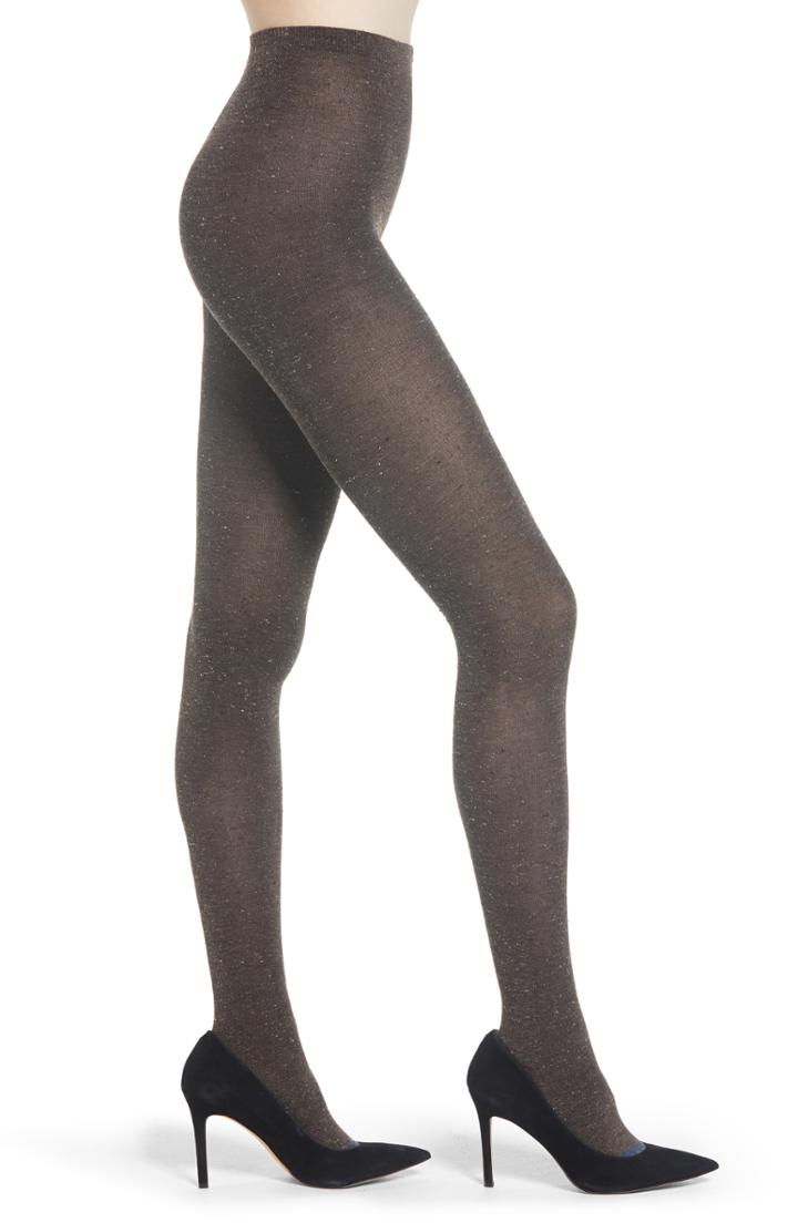 Women's Lemon Tweed Tights - Brown