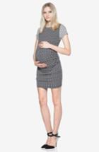 Women's Tart Maternity 'leilah' Body-con Print Maternity Dress - Black