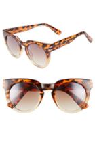 Women's Leith 50mm Round Sunglasses - Leopard/ Brown