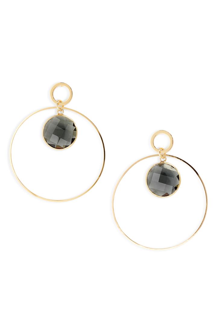 Women's Elise M. Crystal Hoop Earrings