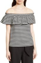 Women's Kate Spade New York Stripe Off The Shoulder Top - Ivory
