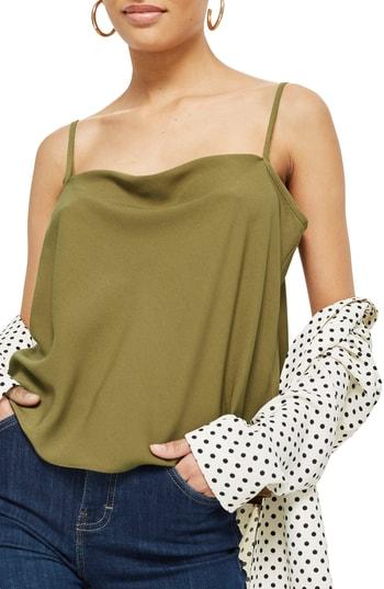 Women's Topshop Cowl Neck Camisole Us (fits Like 0) -