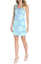 Women's Lilly Pulitzer Chiara Stripe & Floral Print Dress - Blue
