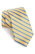 Men's Nordstrom Men's Shop 'marvelous Stripe' Silk Tie, Size - Yellow