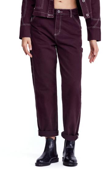 Women's Bdg Urban Outfitters Workwear Pants - Burgundy