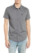 Men's Rvca Balance Woven Shirt - Grey
