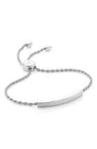 Women's Monica Vinader Engravable Linear Diamond Chain Bracelet
