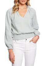 Women's 1.state Smocked Top, Size - Green