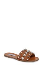 Women's Steve Madden Regent Embellished Slide Sandal M - Brown