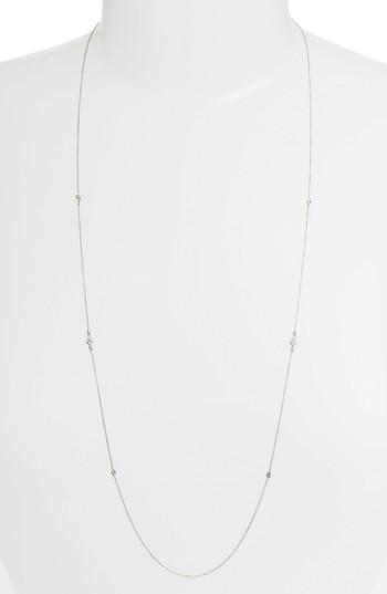 Women's Bony Levy Mila Long Diamond Station Necklace (nordstrom Exclusive)
