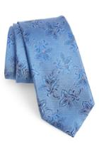Men's Nordstrom Men's Shop Shaw Floral Silk Tie, Size - Blue