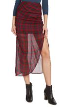Women's Willow & Clay Plaid Ruched Skirt