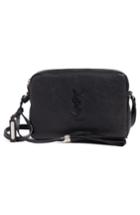Saint Laurent Small Mono Leather Camera Bag - Black