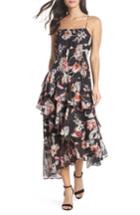 Women's Cooper St Harlow Floral Midi Dress - Black