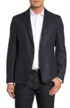 Men's Flynt Woven Wool & Silk Blend Sport Coat L - Blue