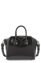 Givenchy 'mini Antigona' Box Leather Satchel - Black