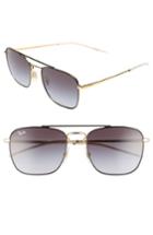 Men's Ray-ban Youngster Double Bridge 55mm Sunglasses - Black/ Gold