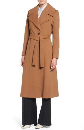 Women's Trina Turk Kristen Wool Blend Peacoat - Black