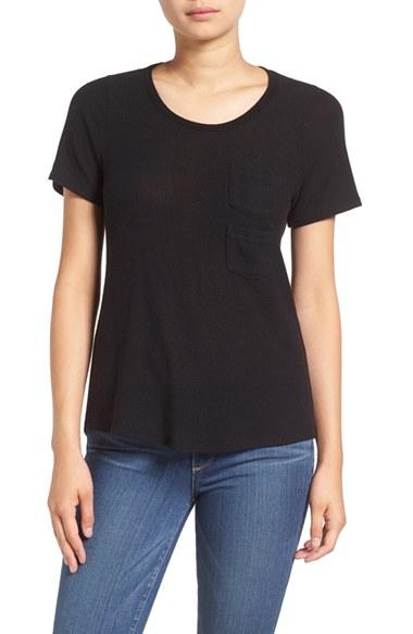 Women's Mcguire 'bonfire' Brushed Hacci Double Pocket Tee