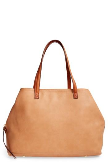 Sole Society Millar Faux Leather Tote - Brown