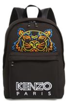 Kenzo Embroidered Tiger Backpack - Black