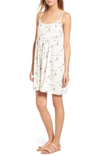 Women's Roxy Tropical Sundance Print Babydoll Dress - White