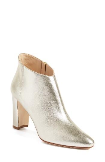 Women's Manolo Blahnik 'brusta' Bootie Us / 36eu - Metallic