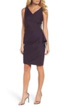 Petite Women's Alex Evenings Side Ruched Dress P - Purple