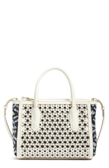 Sam Edelman Ashton Leather Top Handle Satchel - White