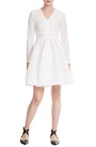 Women's Maje Pointelle Fit & Flare Dress - White