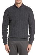 Men's Cutter & Buck Carlton Crewneck Sweater, Size - Grey