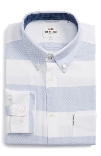 Men's Ben Sherman Dobby Gingham Stripes Shirt