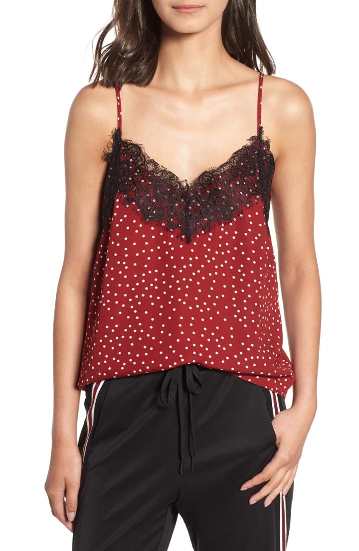 Women's Heartloom Andra Polka Dot Satin Camisole