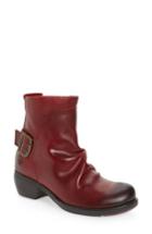Women's Fly London 'melb' Slouchy Buckle Strap Bootie .5-6us / 36eu - Red