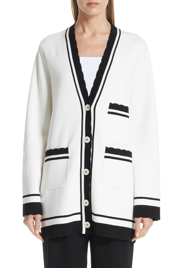 Women's Emporio Armani Straight Crop Pants Us / 40 It - Black