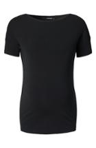 Women's Supermom Basic Maternity Tee - Black