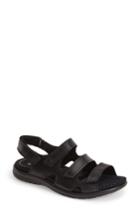 Women's Ecco 'babette' Leather Sandal -11.5us / 42eu - Black