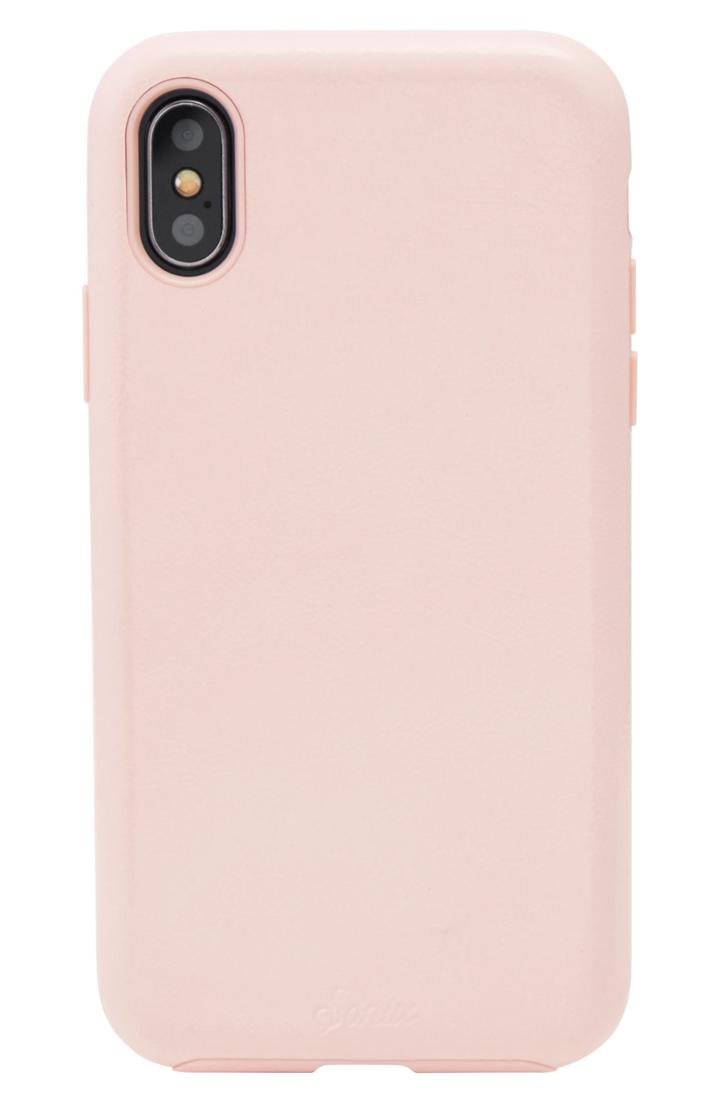 Sonix Black Patent Faux Leather Iphone X/xs Case - Pink